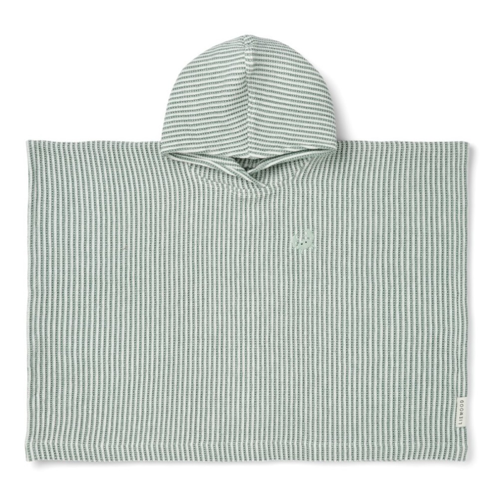 Paco Embroidery Poncho | Y/D Stripe Peppermint / Creme De La Creme