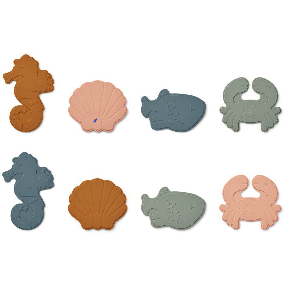 Paola Mini Bath Math 8 Pack | Sea Creature/Mustard Multi Mix