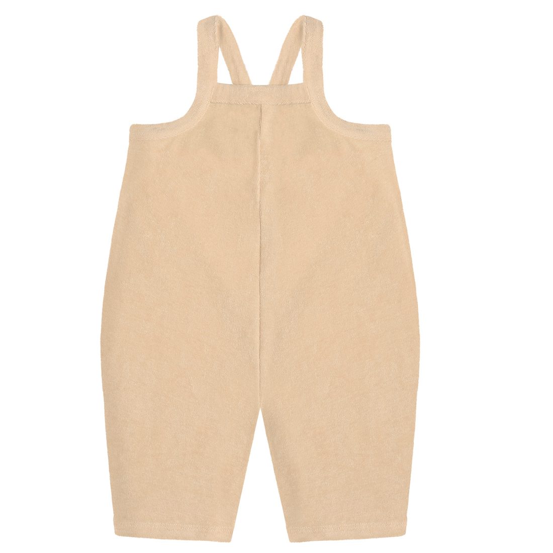 Pebble Terry Cropped Dungarees