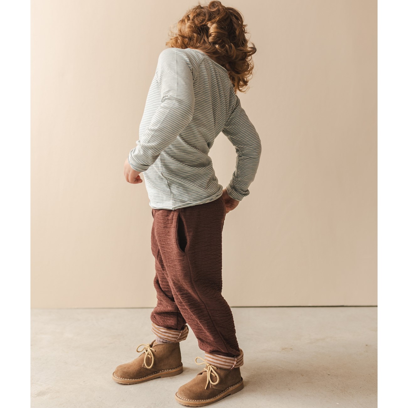 Textured Loose Top & Textured Loose Pants | Burnt Umber