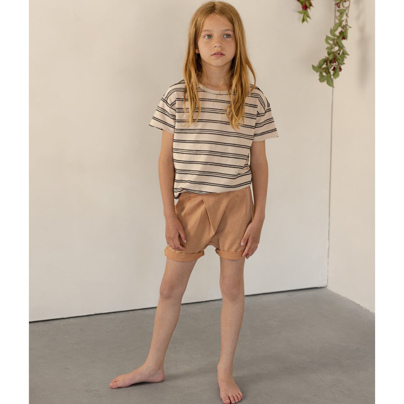 Twill Fold Over Shorts | Dune