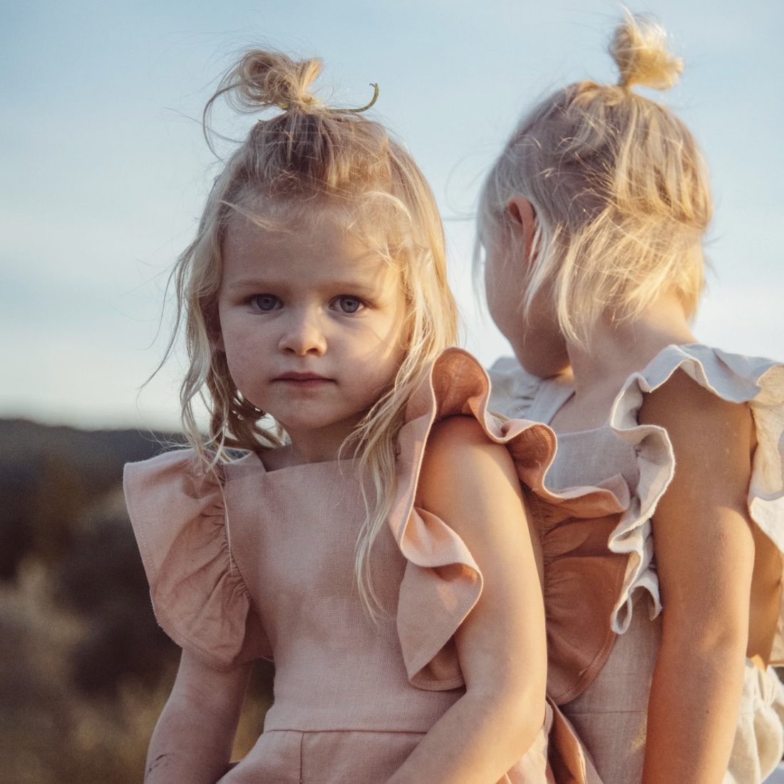 Florence Dungarees | Peach