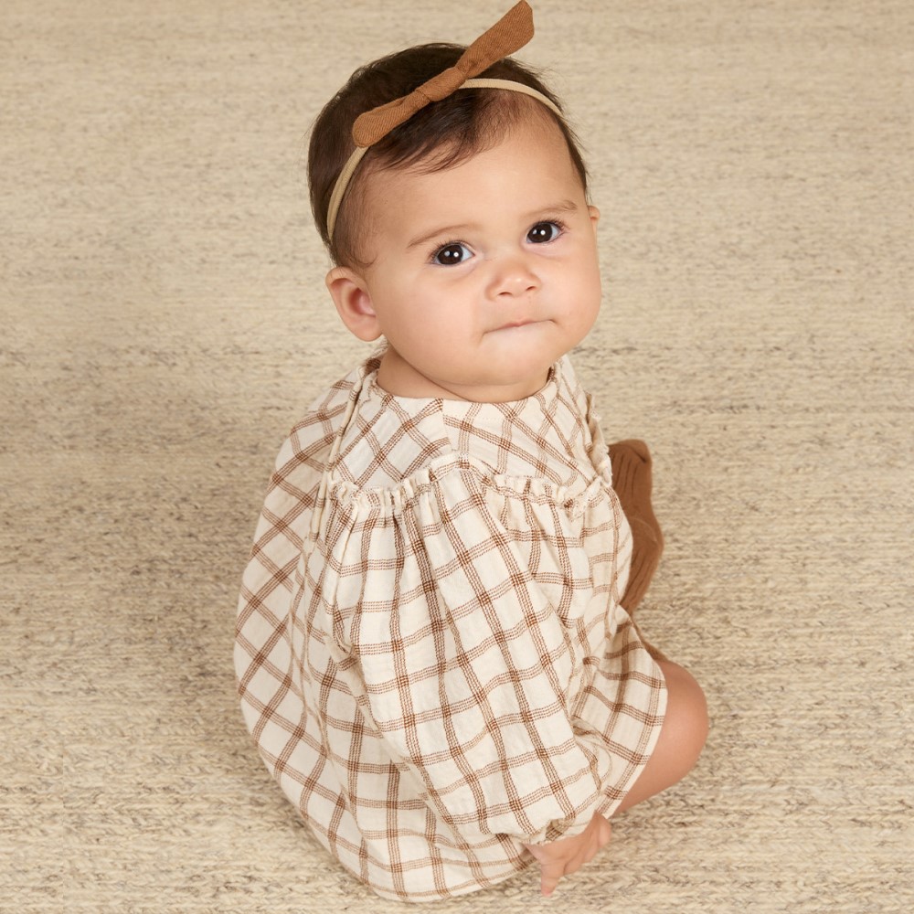 Mia Top + Bloomer Set | Cinnamon Plaid