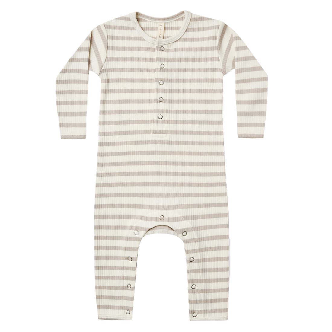Ribbed PJ Jumpsuit | Ash Stripe