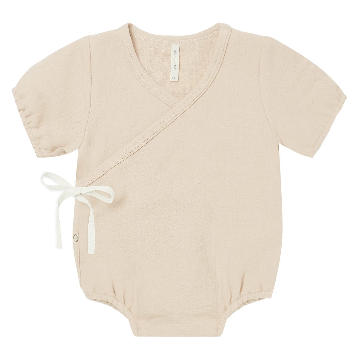 Woven Wrap Romper | Natural