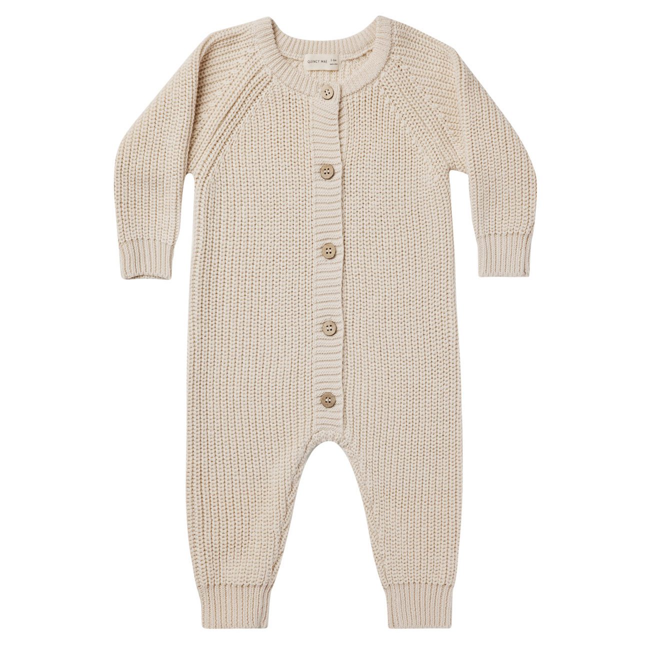 Chunky Knit Jumpsuit | Natural