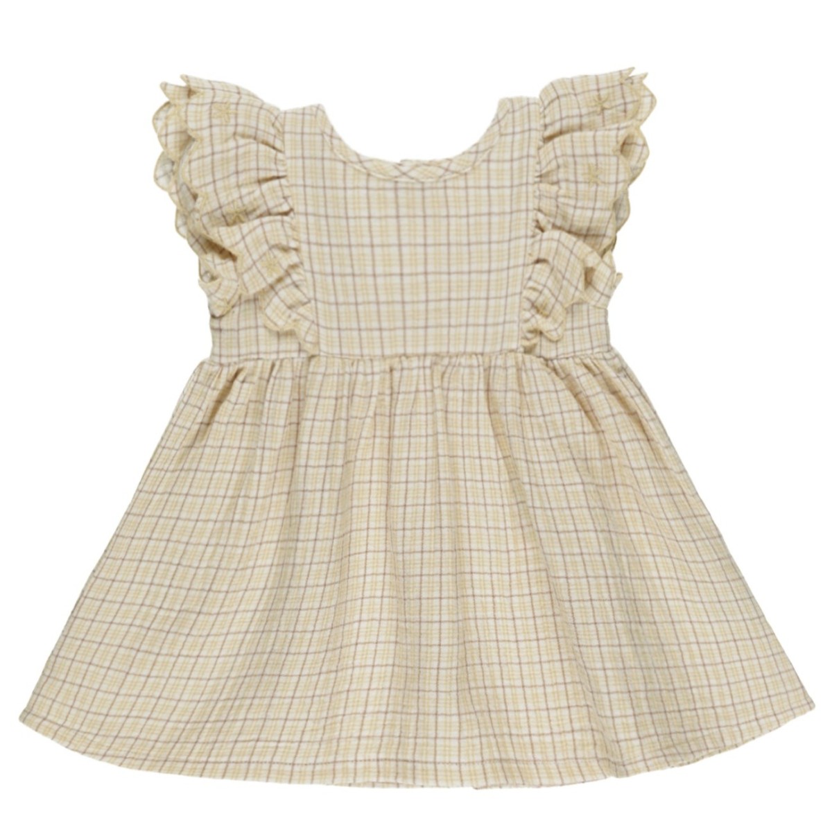 Alina Dress | Yellow Plaid