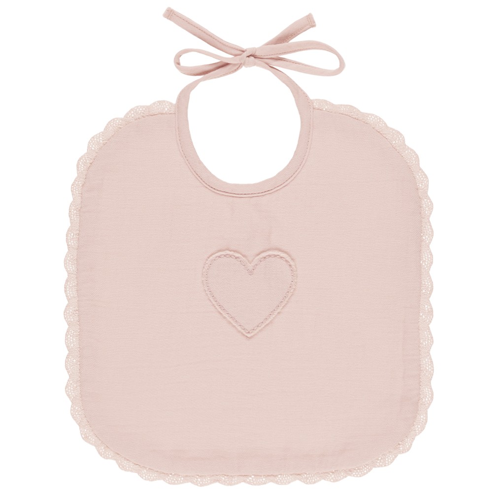 Woven Tie Bib | Bubblegum
