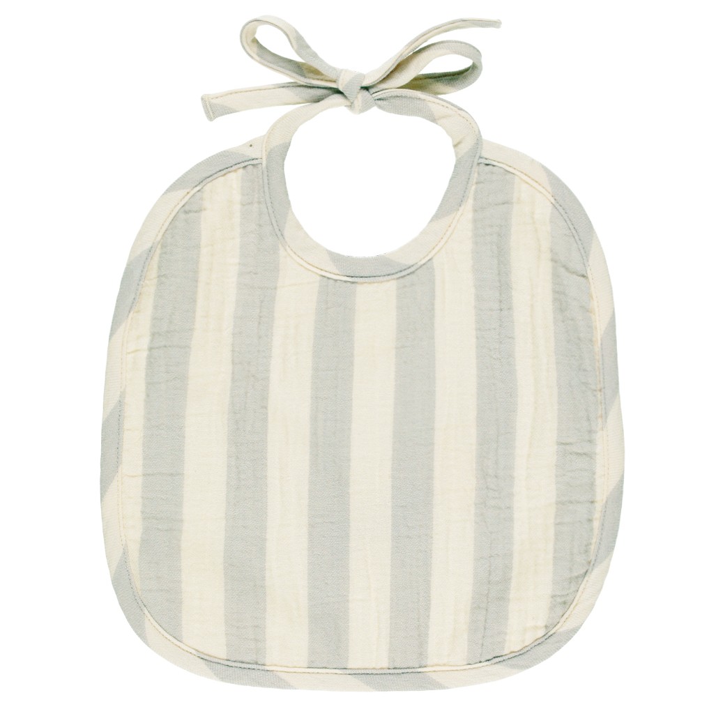 Woven Tie Bib | Sky Stripe