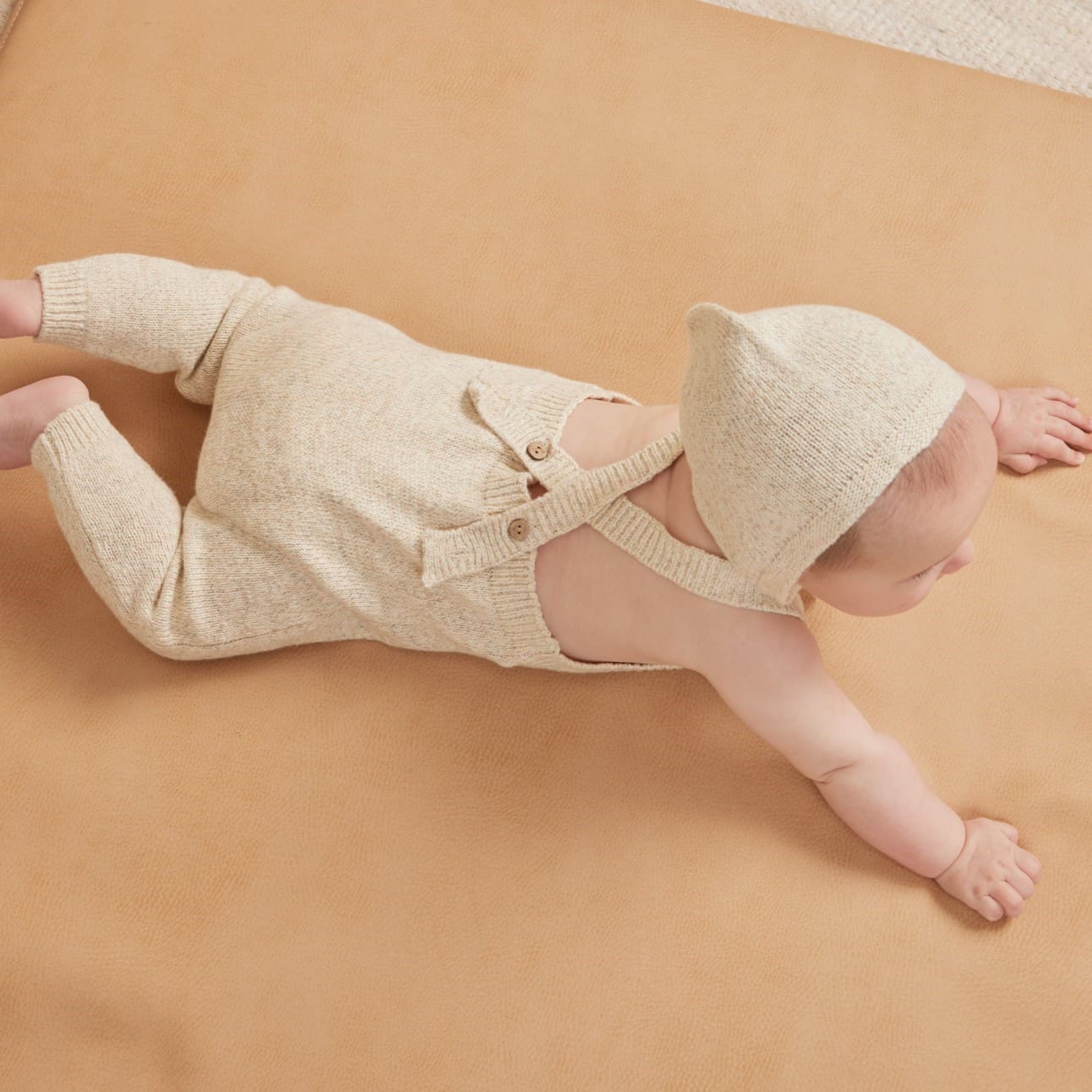 Knit Overalls | Ivory
