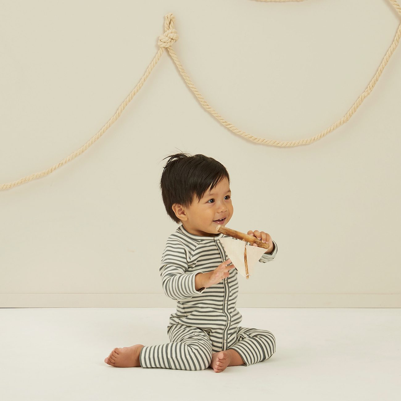 Pajama Longjohn | Sea Stripe