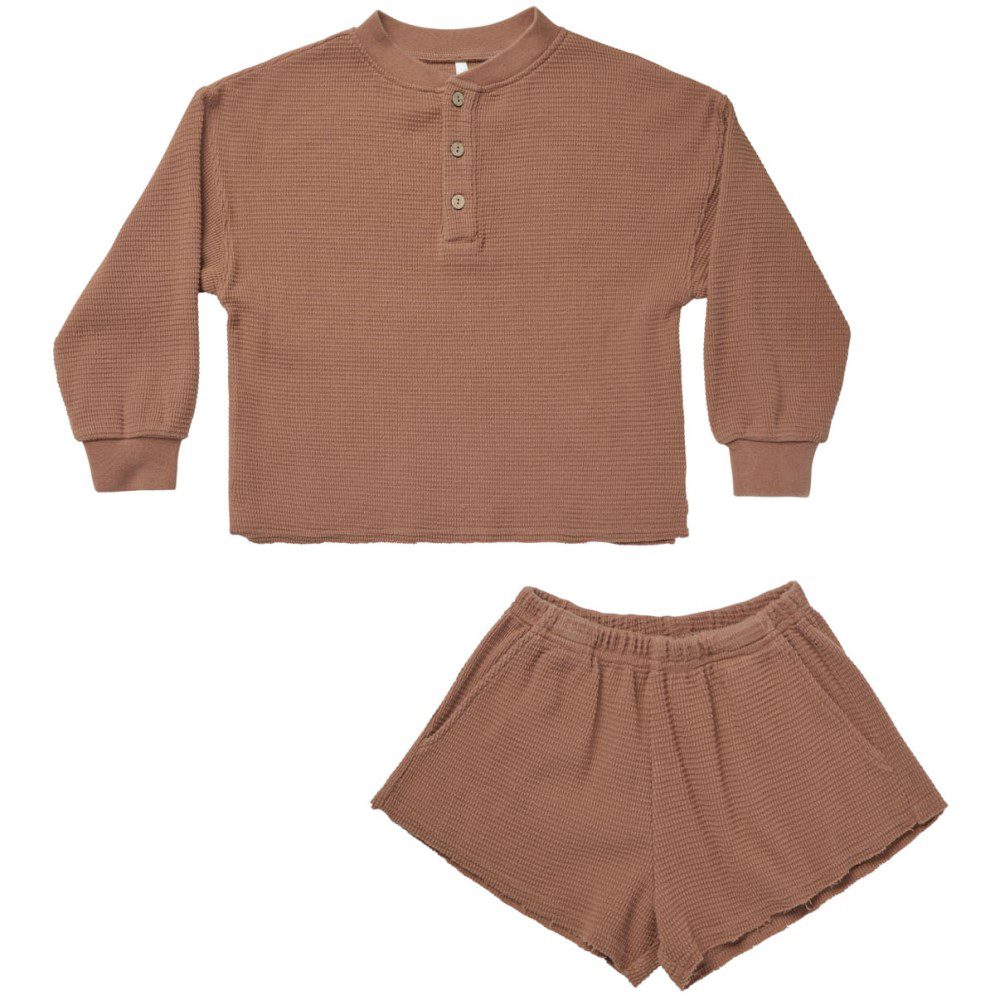 Waffle Knit Set | Spice