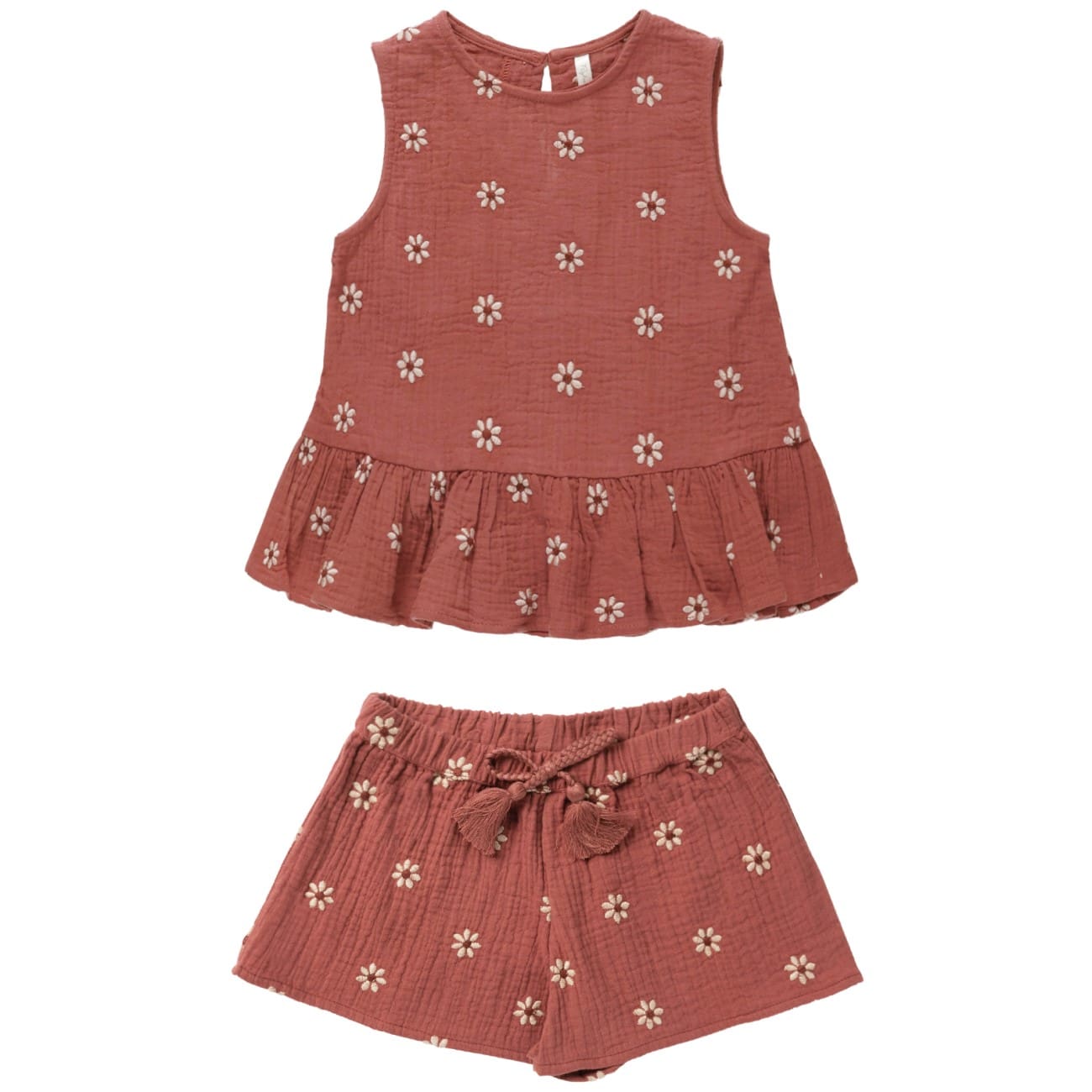 Carrie Set | Embroidered Daisy