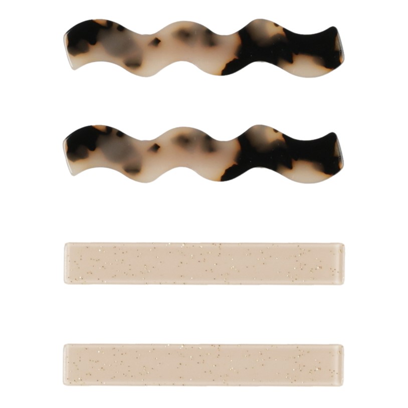 Wavy Clip Set | Tortoise, Shell
