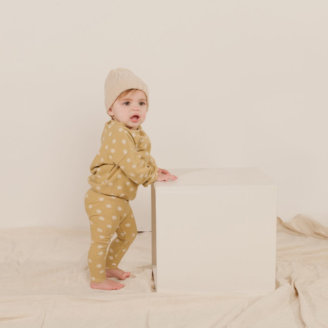 Sunburst Slouchy Pullover & Knit Leggings