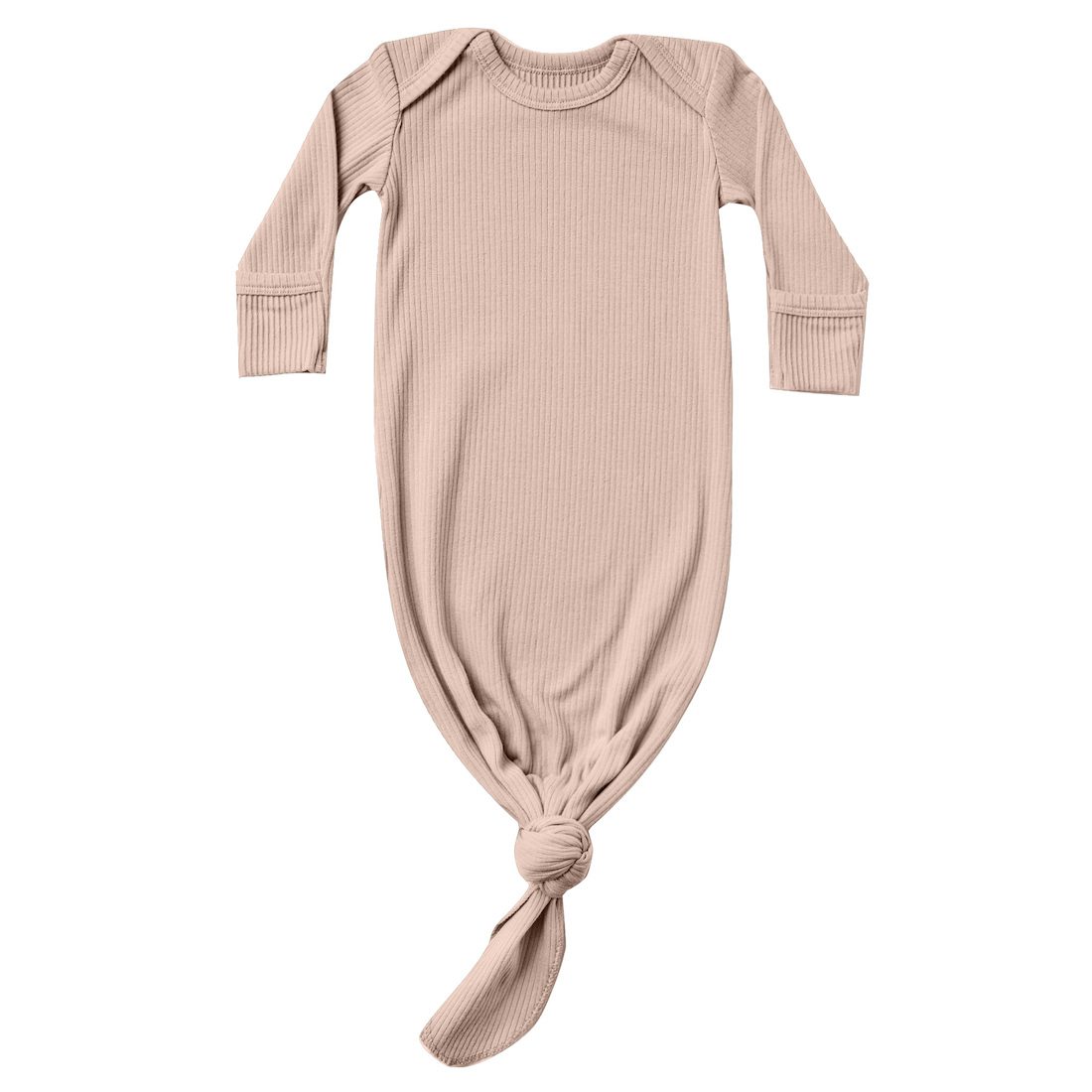 Ribbed Knotted Baby Gown | Petal