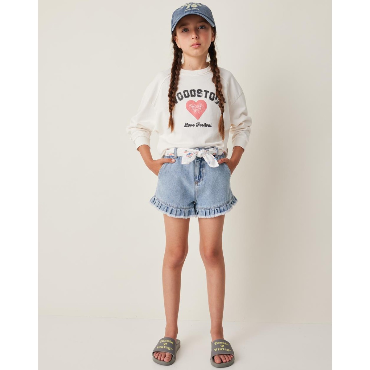 Blue Denim Shorts