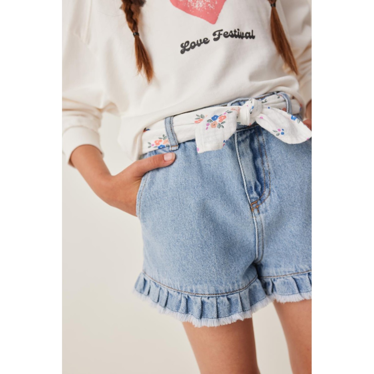 Blue Denim Shorts