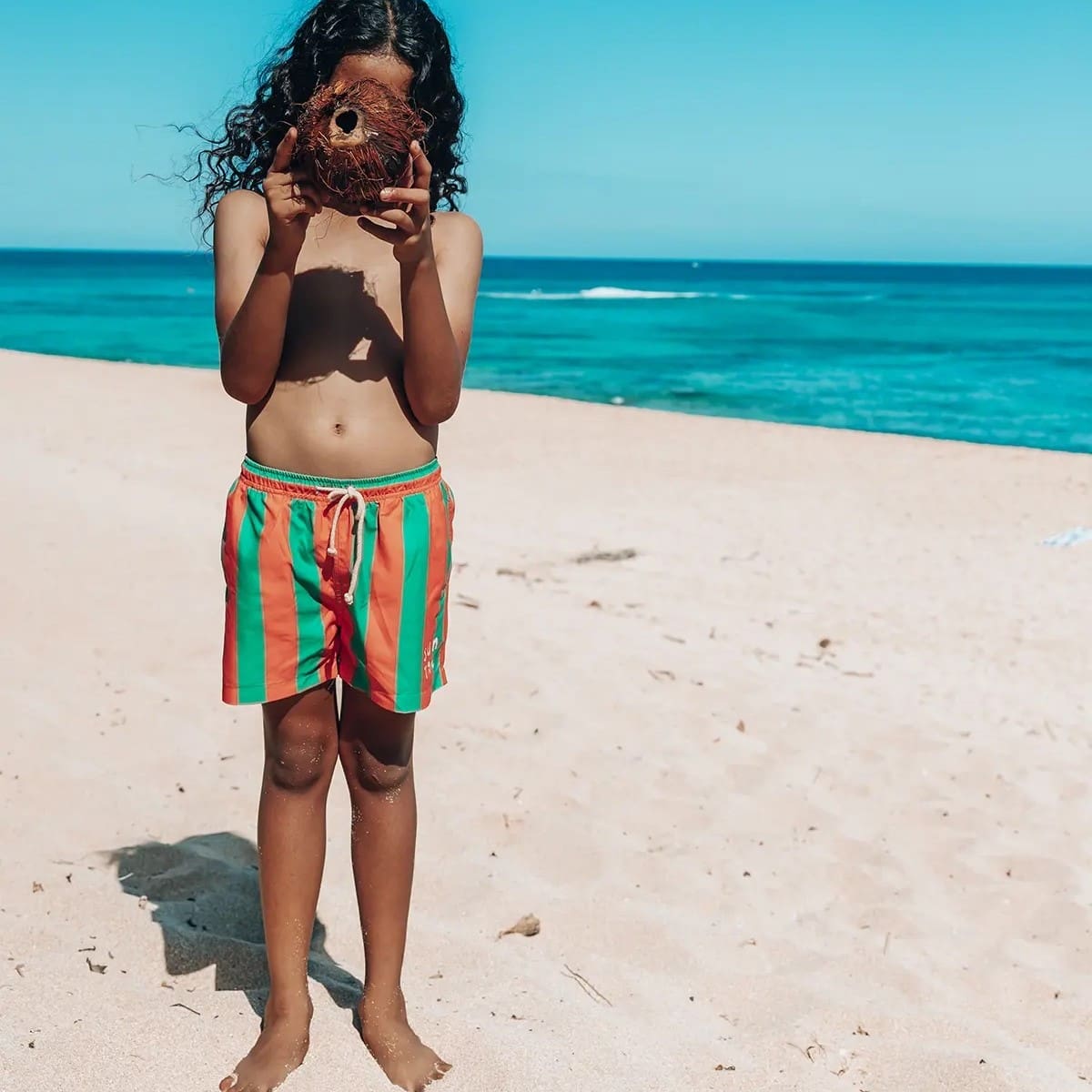 Woven Swim Short Sunset