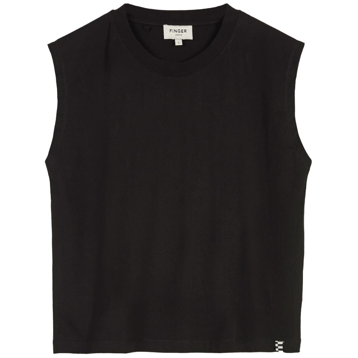 SC 010 Black Sleeveless Tshirt