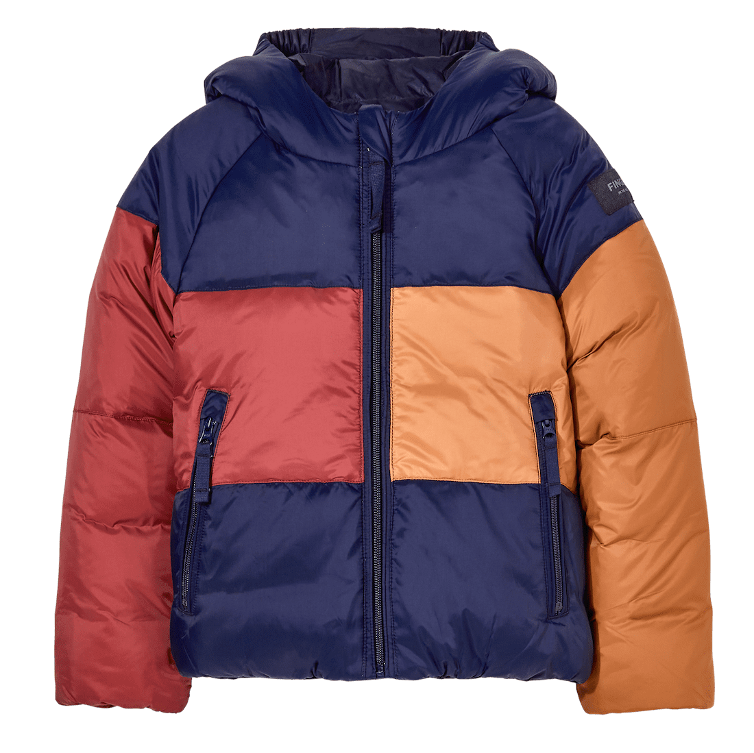 Snowscout REVERSIBLE Navy Colorblock Down Jacket
