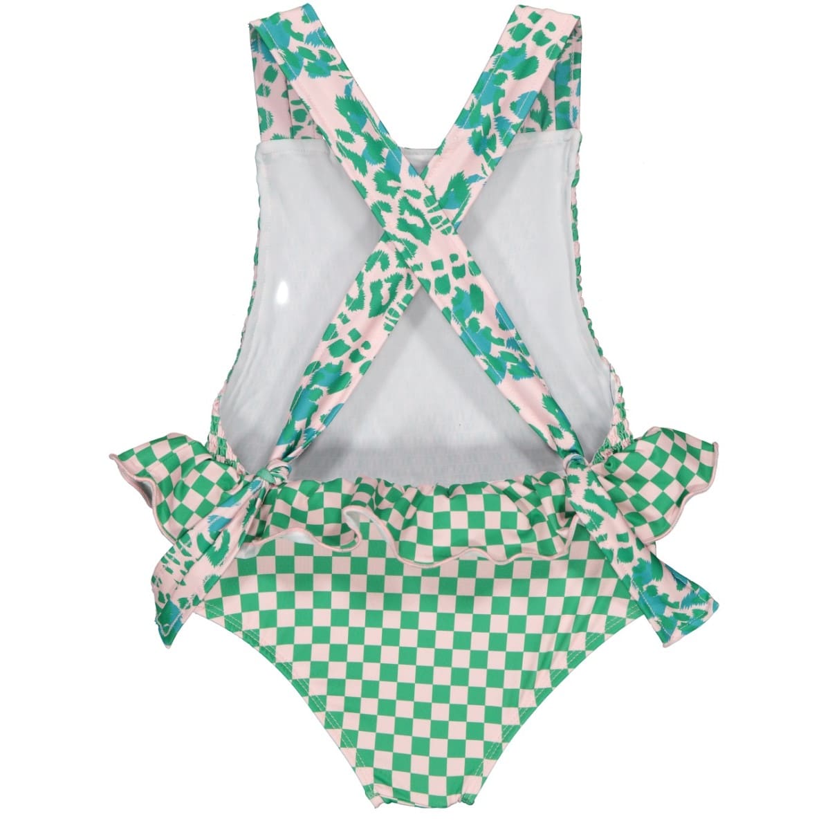 Squares Elastic Swimsuit