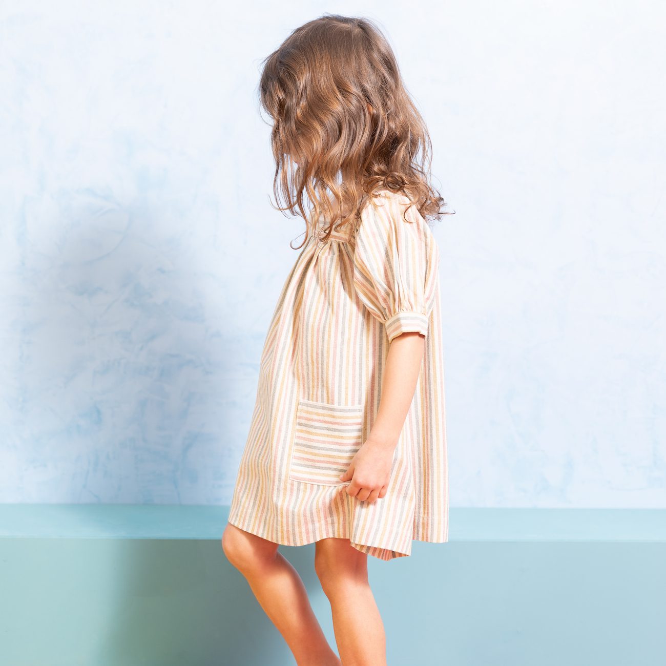 Nora Dress | Multicolored Stripes