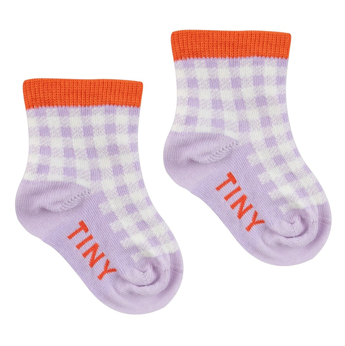 Check Quarter Socks | Pastel Lilac