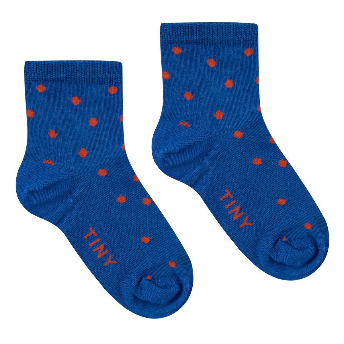 Dots Quarter Socks | Ultramarine / Summer Red Dots