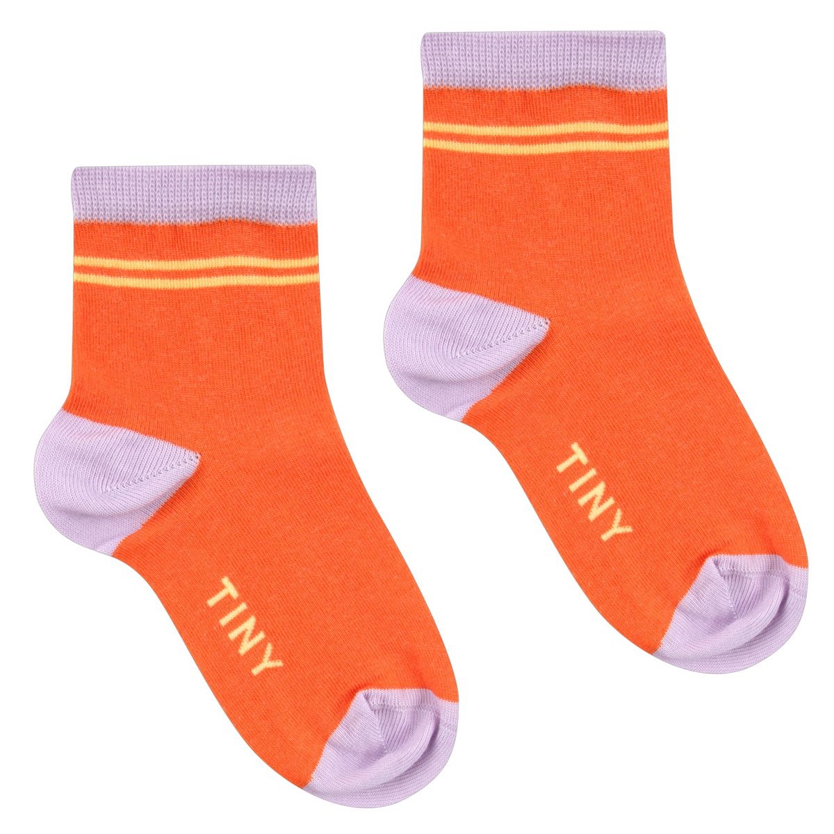 Thin Stripes Quarter Socks | Red