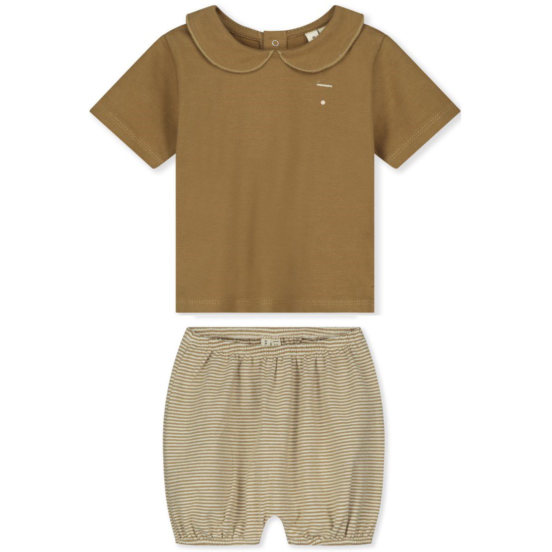 Peanut Baby Collar Tee & Bloomer Bottoms | Set