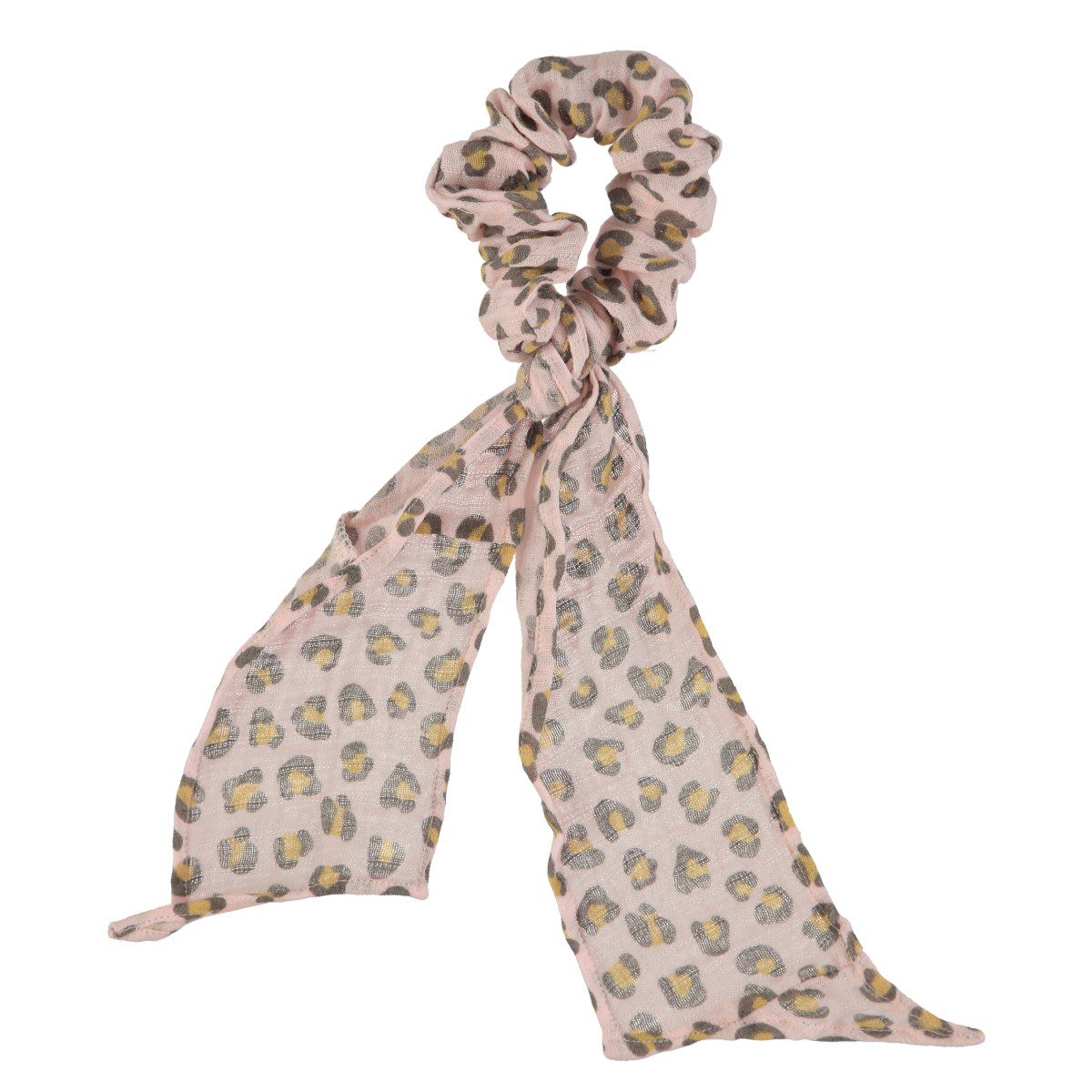 Scrunchie | Light Pink with Animal Print