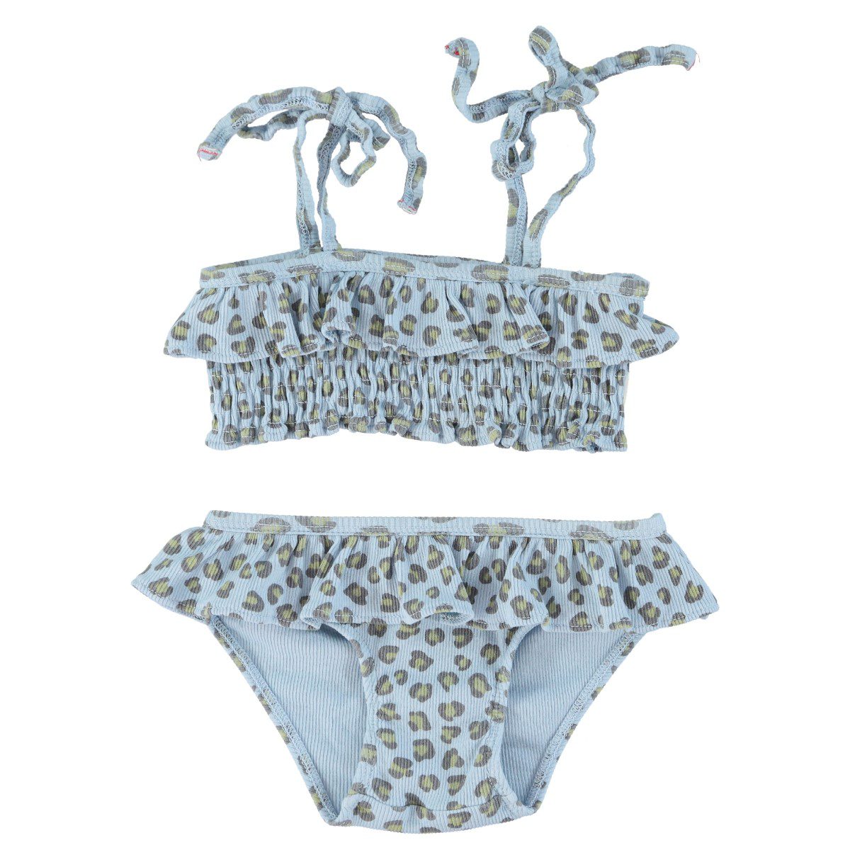 Bikini | Light Blue W/ Animal Print