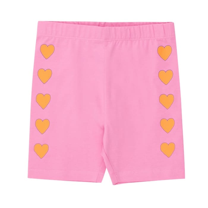 Hearts Biker Short | Pink