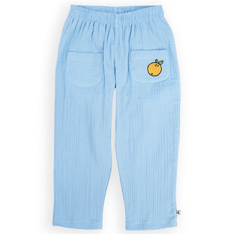 Chino Pull On With Pockets & Embroidery