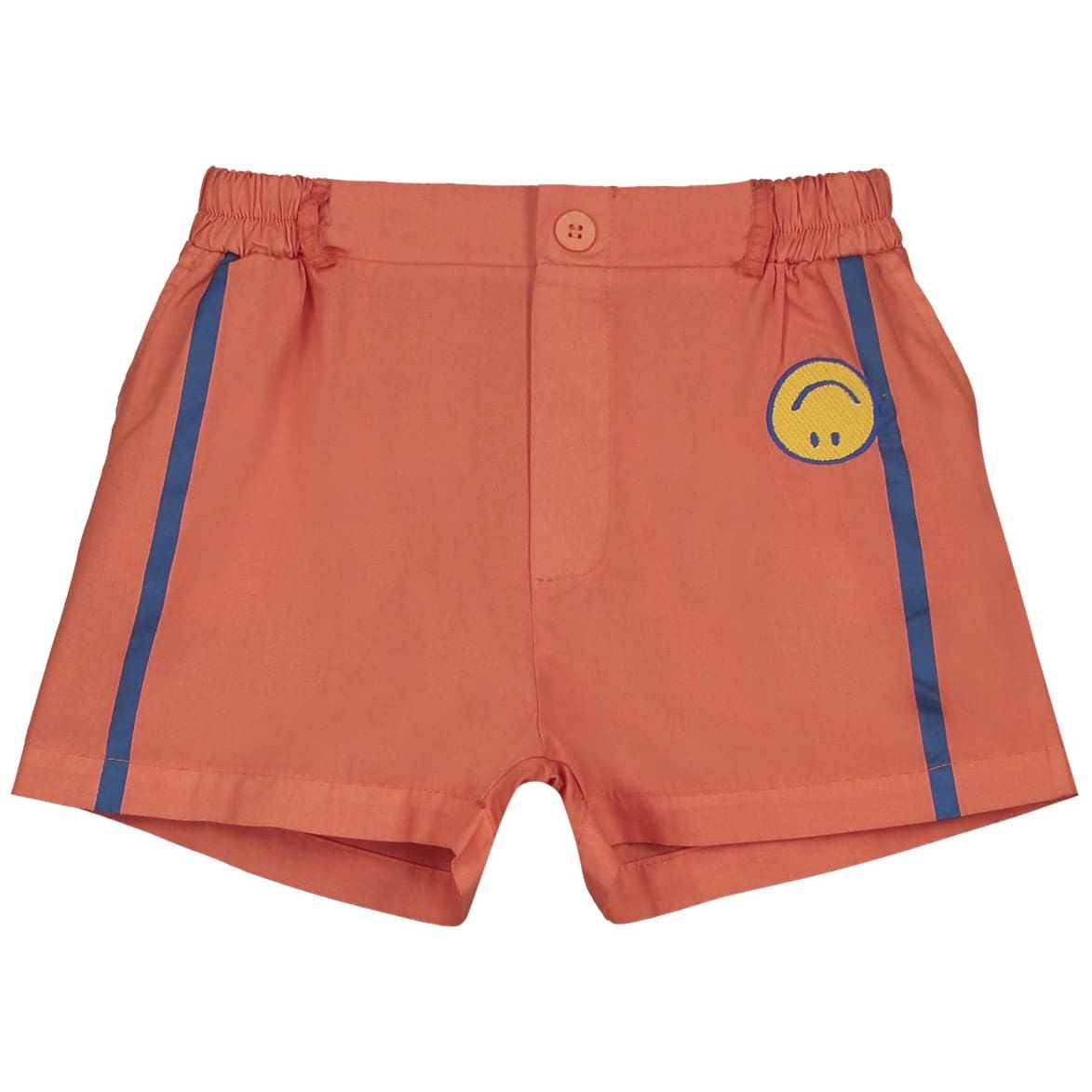 Short Side Stripes Smiley | Saffron