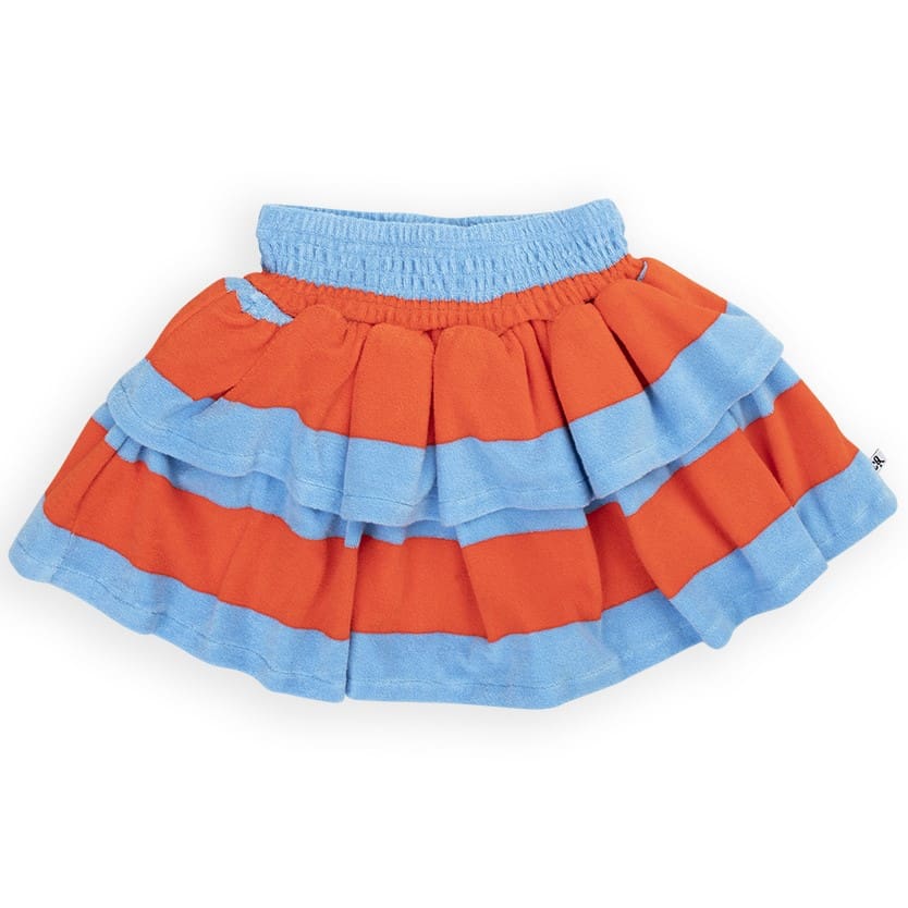 Stripes Ruffled Skirt