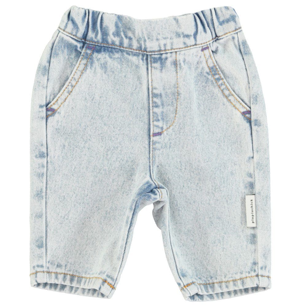 Baby Trousers | Washed Blue Denim