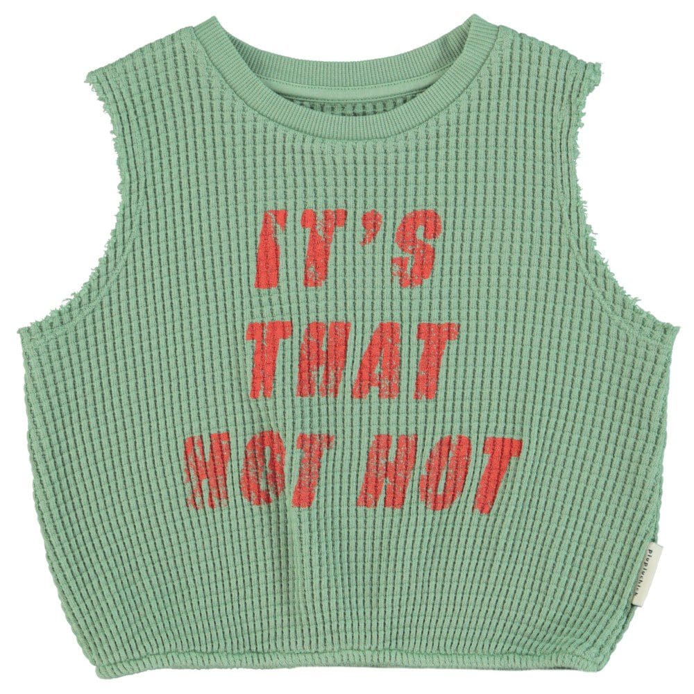 Sleeveless Top | Green W/ 