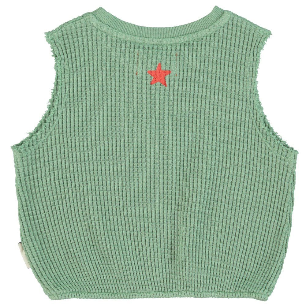 Sleeveless Top | Green W/ 