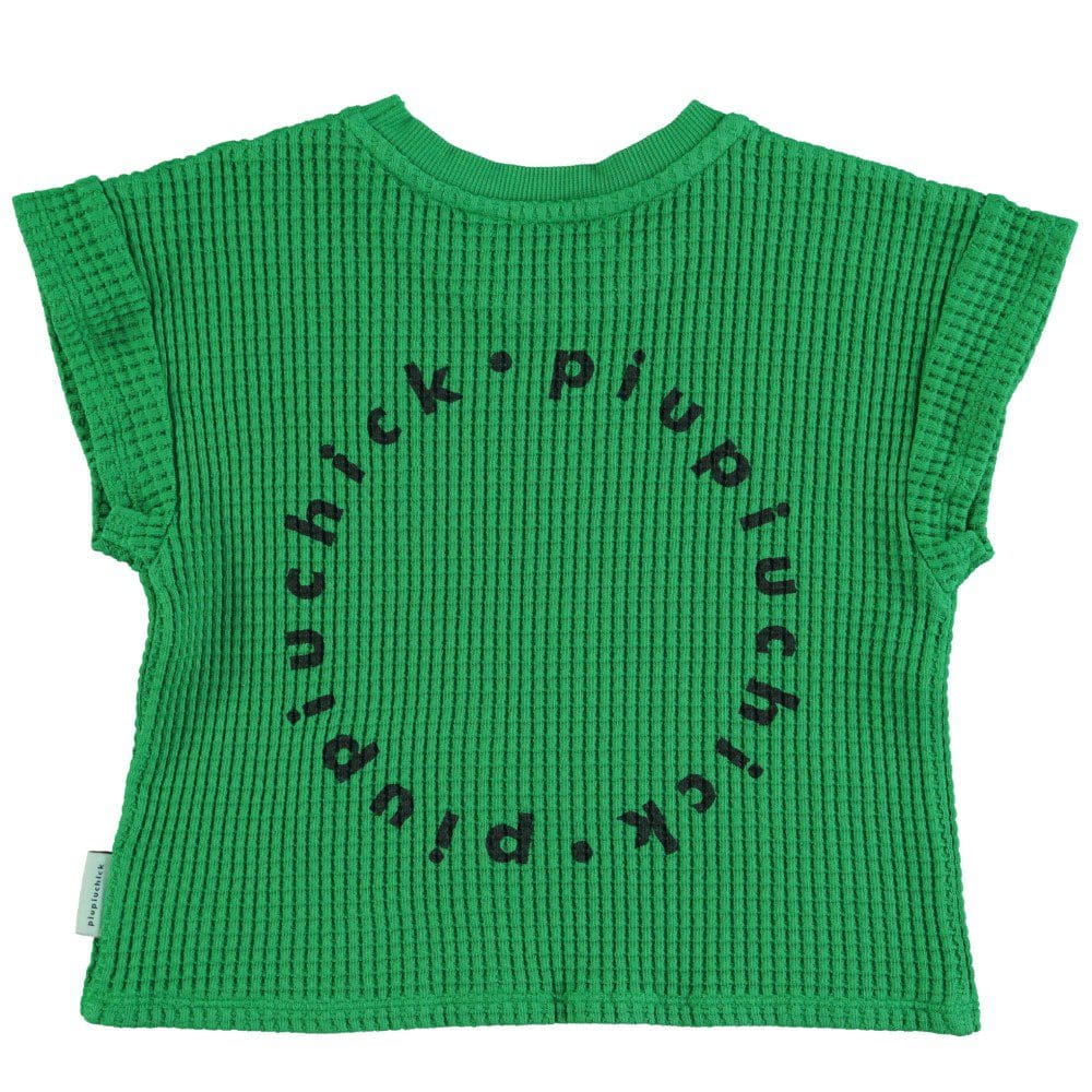 T-shirt | Green W/ Black Logo Print