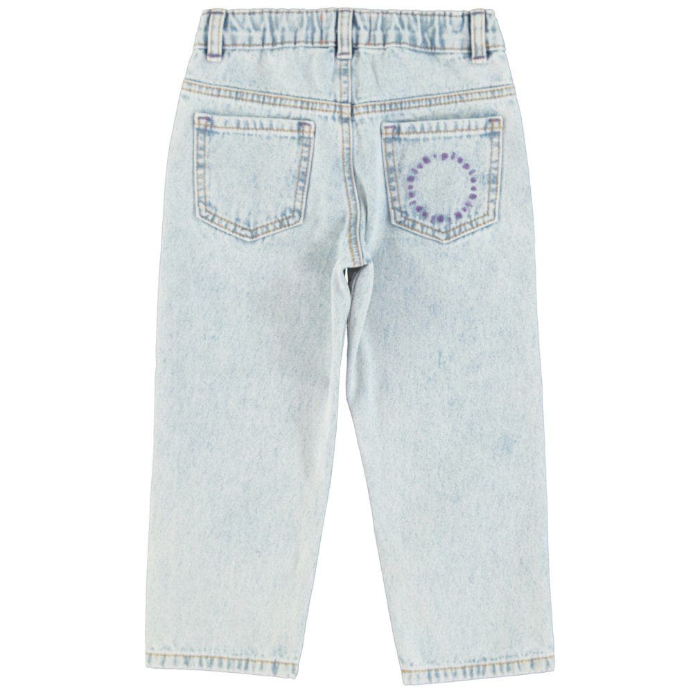 Unisex Trousers | Washed Blue Denim