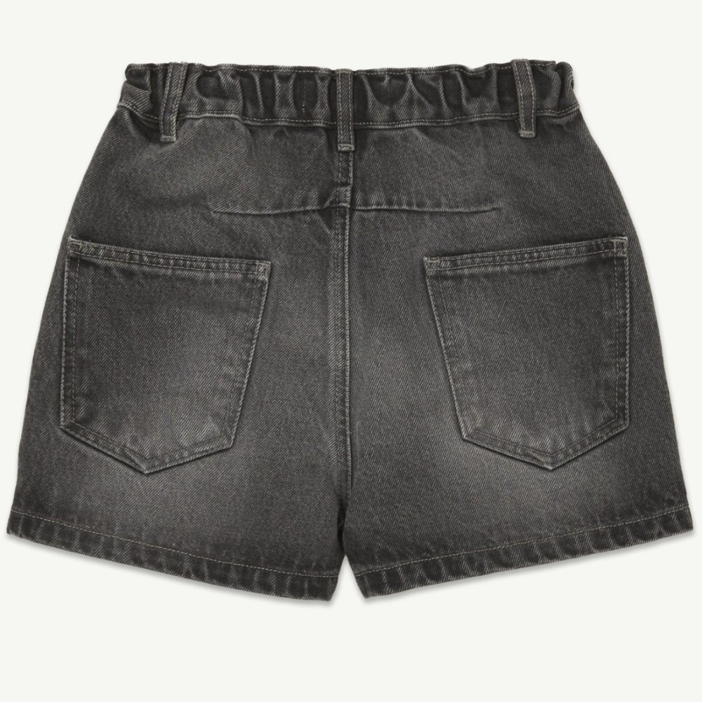 Denim Short | Faded Worn Black