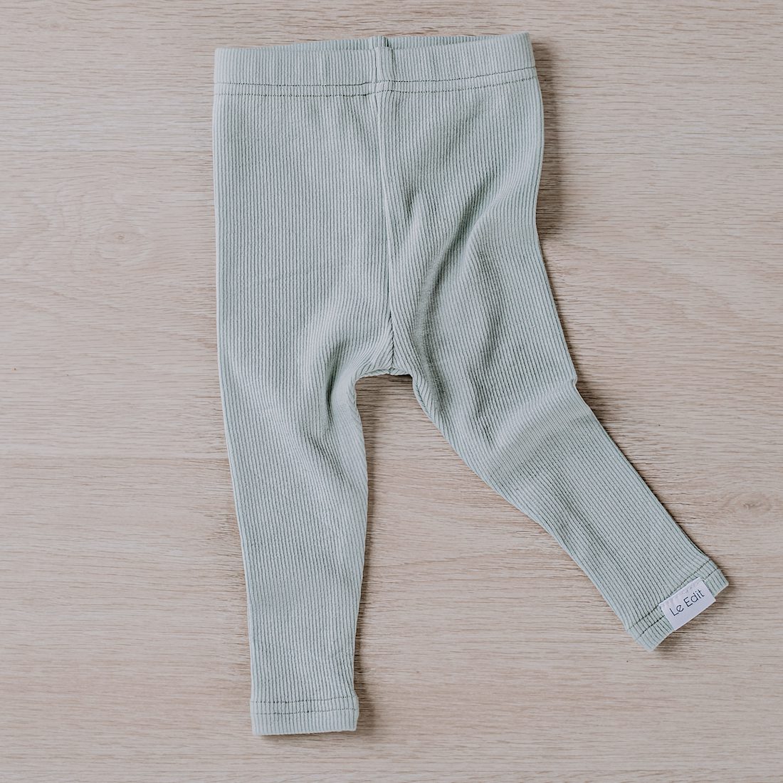 Sage Ribbed Tights