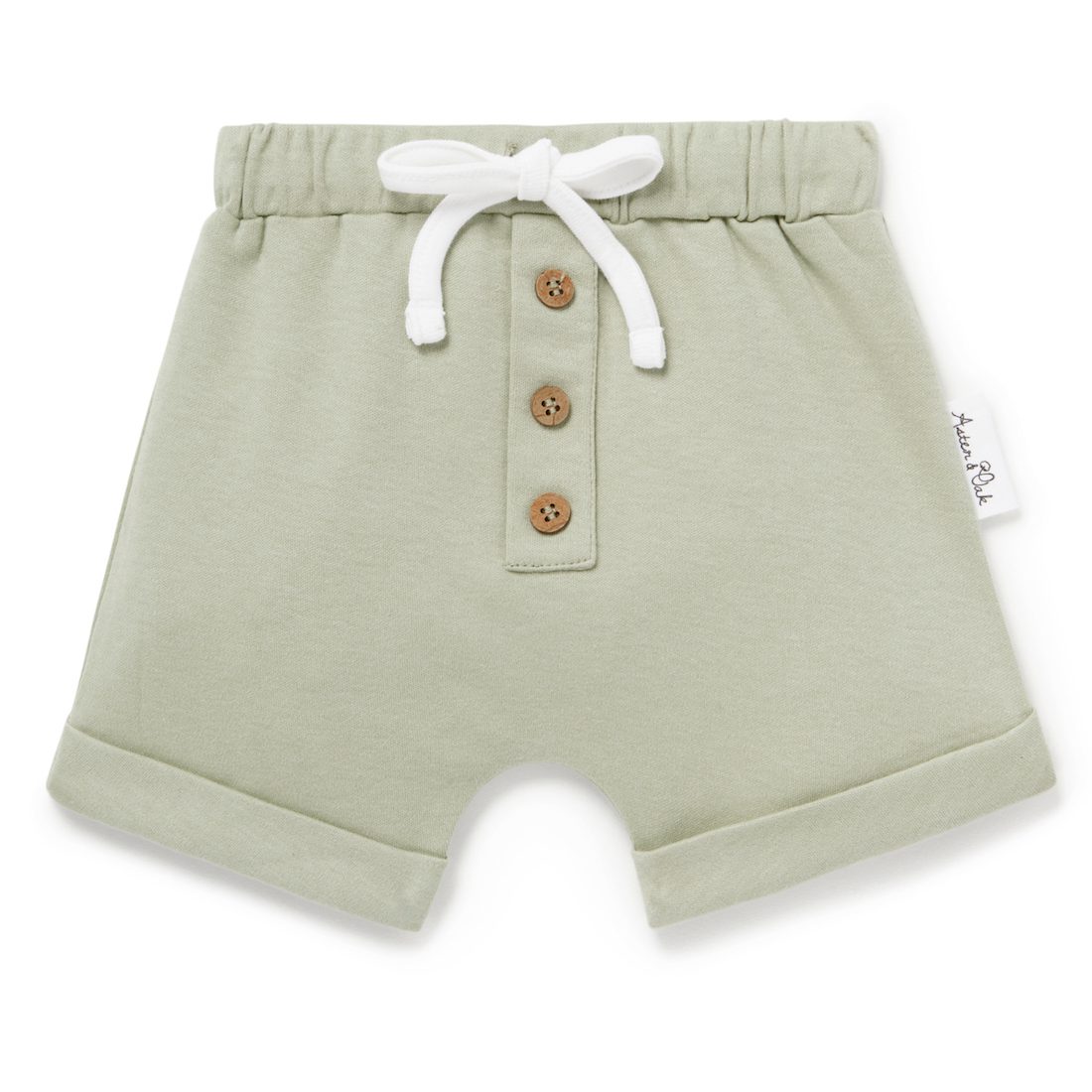 Sage Singlet Onesie & Button Shorts