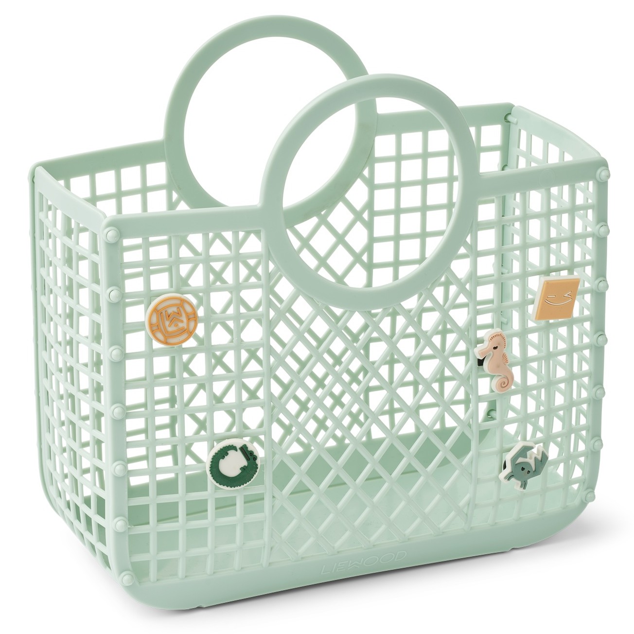 Samantha Basket With Charms | Peppermint