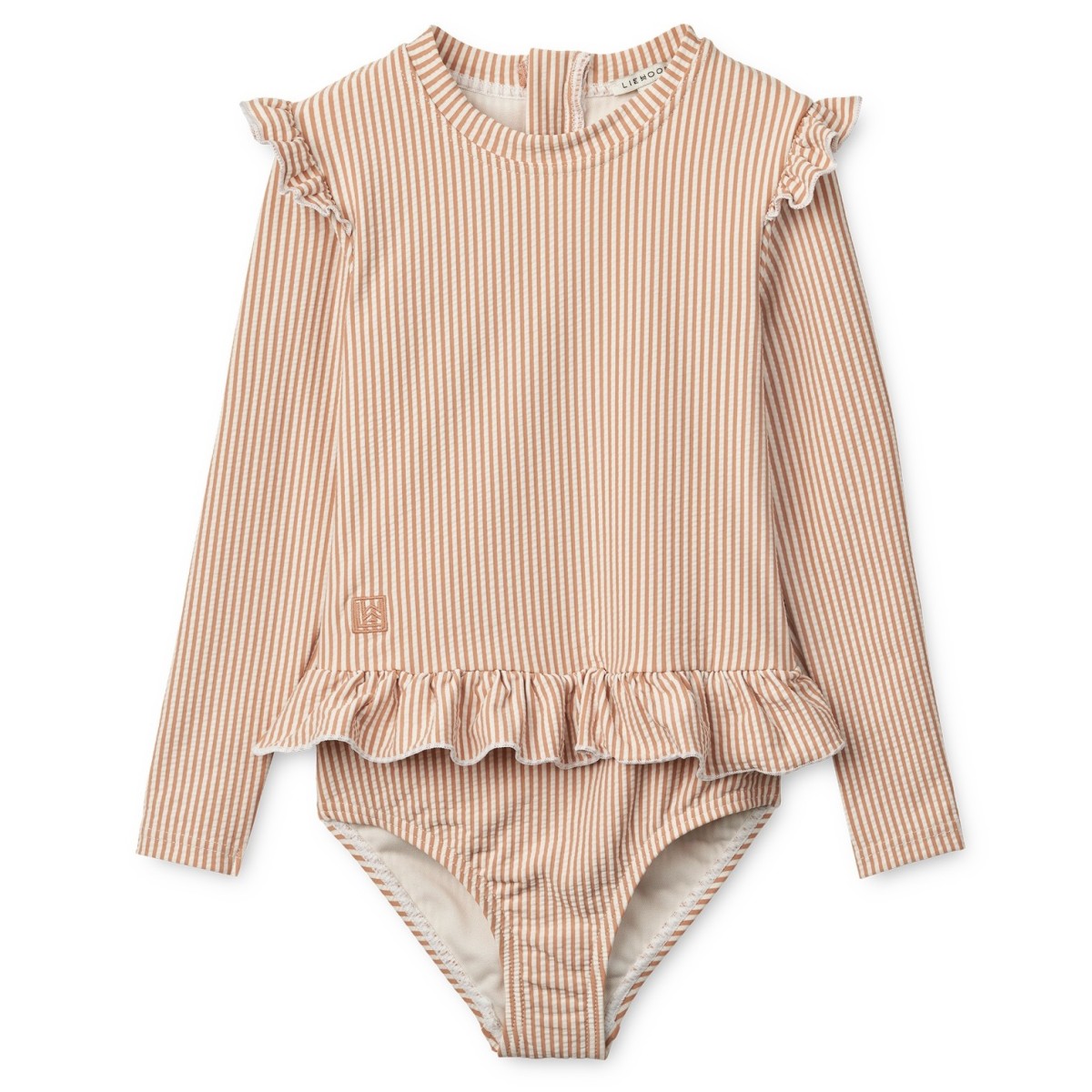 Sillie Seersucker Swimsuit | Pale Tuscany/Creme De La Creme