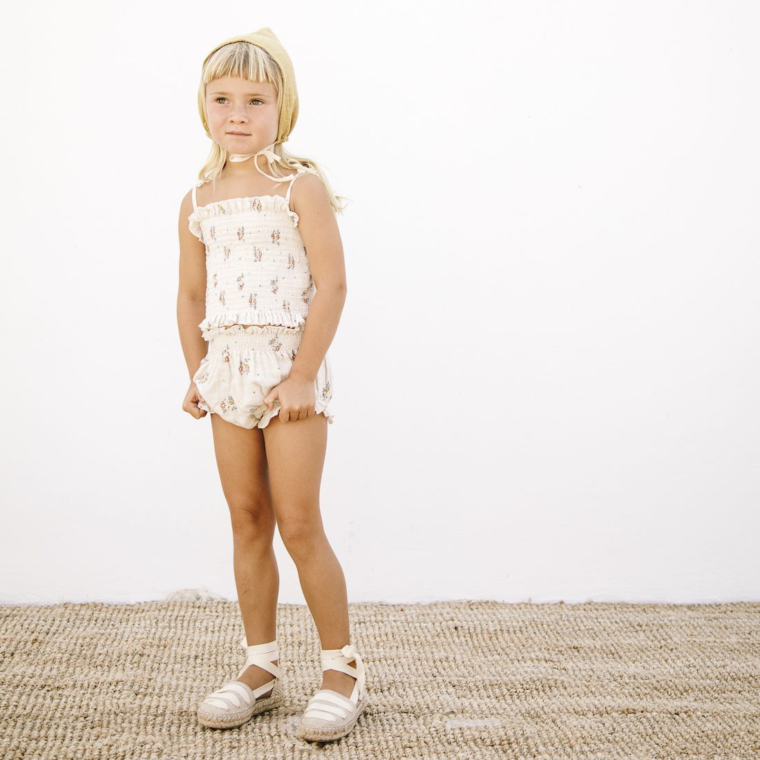 Smocked Baby Bloomer | Summer Blossom