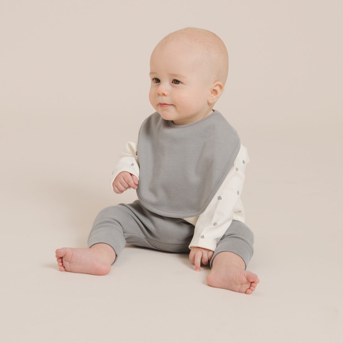 Snap Bib | Gold Stripe