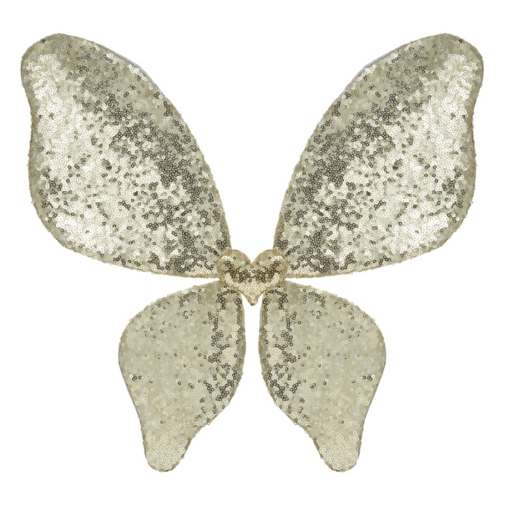 Sparkle Sequin Wings | Gold